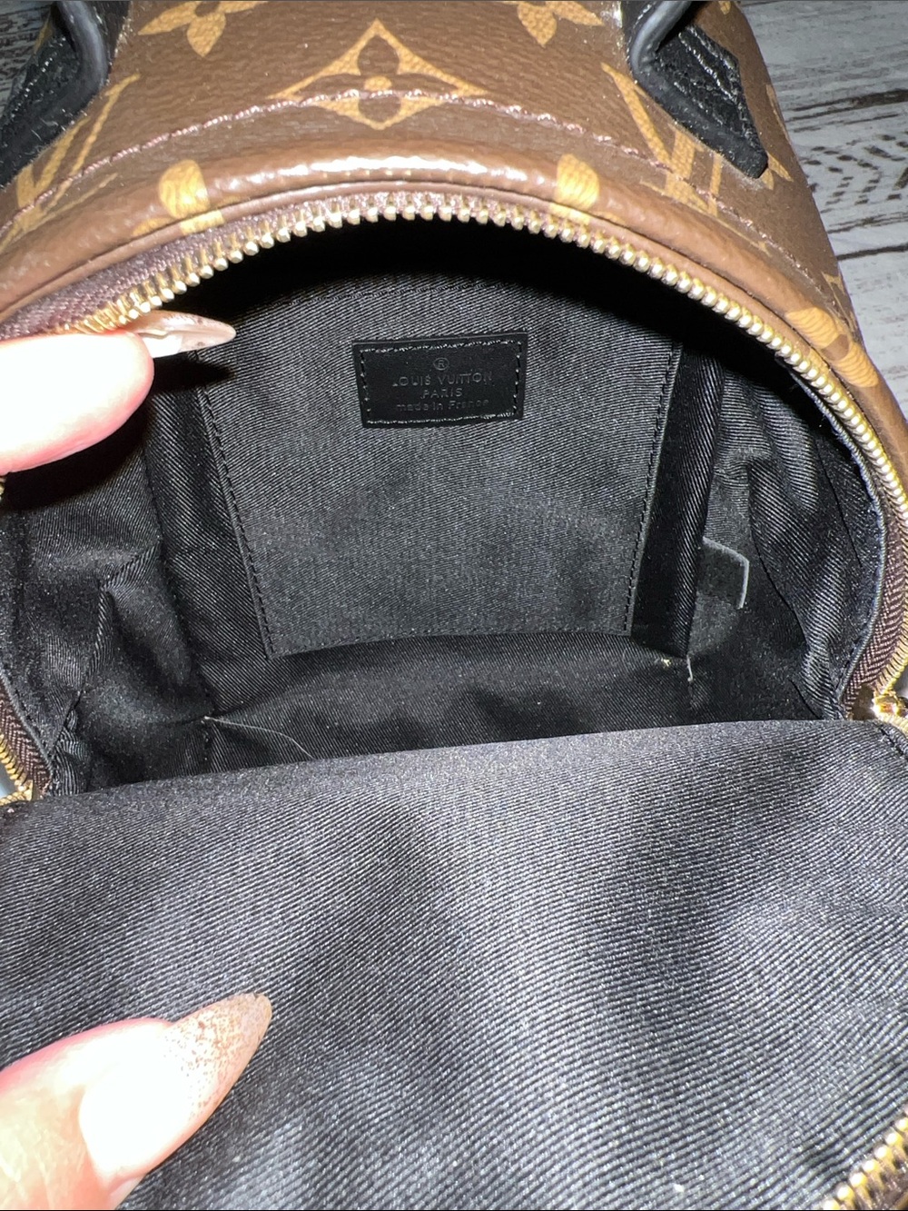 Palm Springs mini leather backpack - Picture 4 of 5